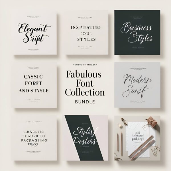 Fabulous Font Collection Bundle – 100+ Premium Typefaces for Creatives